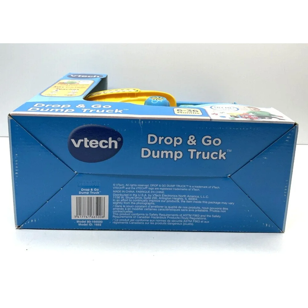 Vtech, Drop and Go Dump Truck, Toddler Toy, Construction Toy